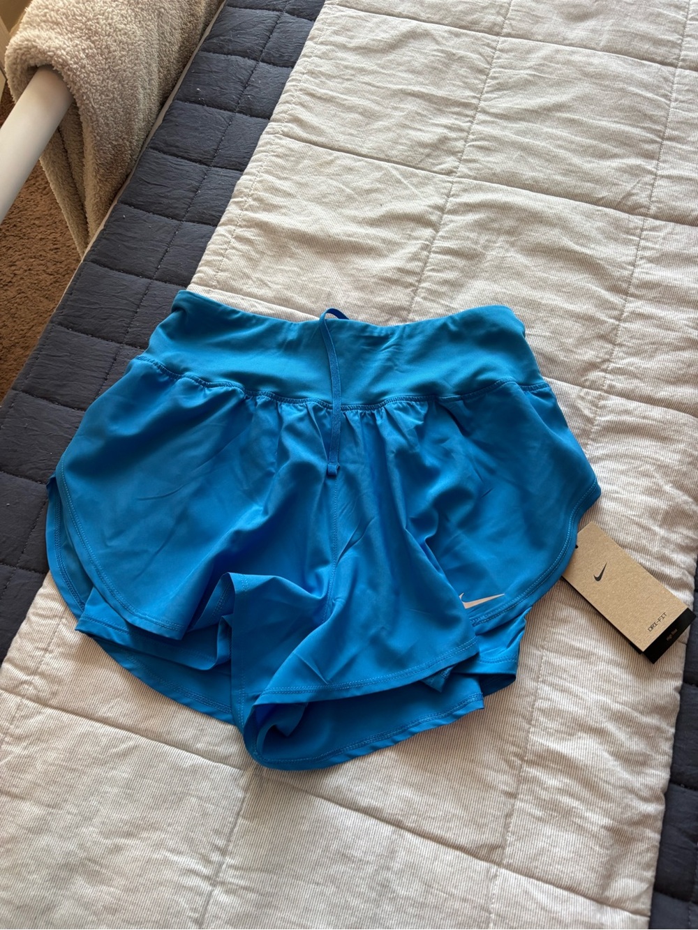 Nike Women’s Bright Blue Athletic Shorts with Built-In Liner